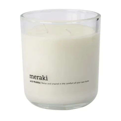 Świeca zapachowa Meraki 60 godz., Dzika łąka Meraki