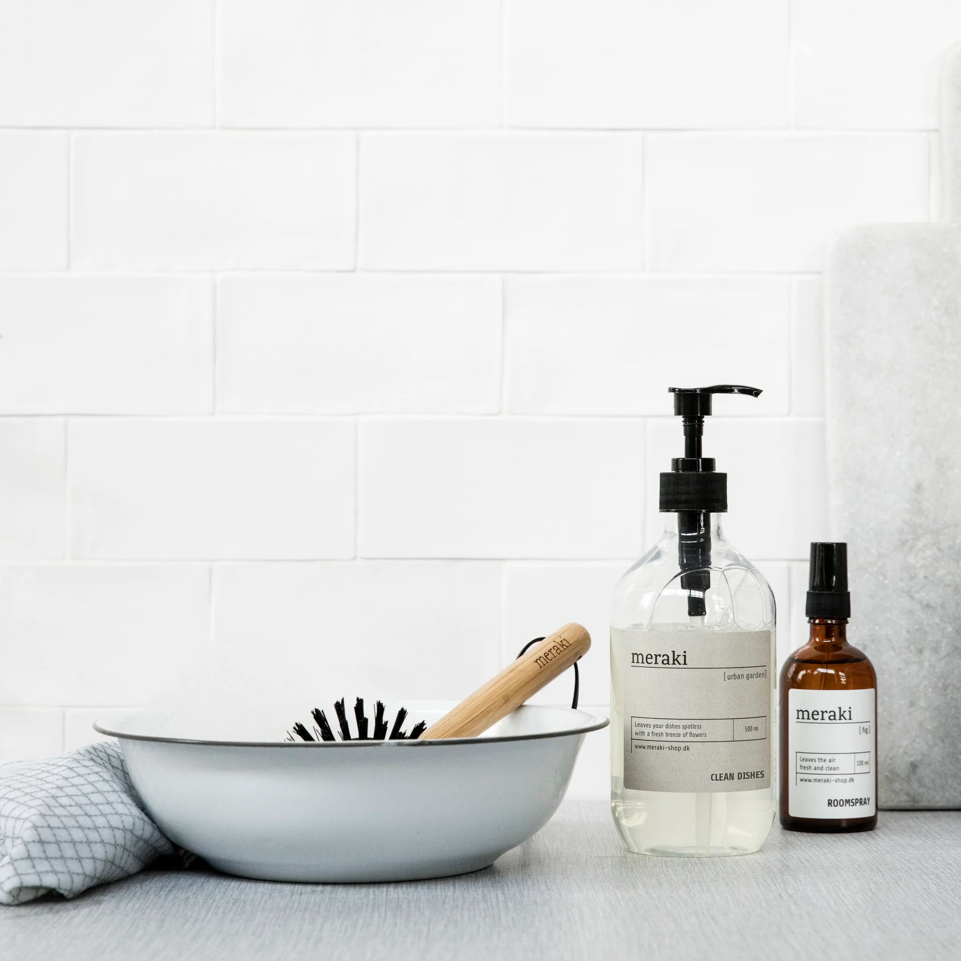 Szczotka do naczyń Meraki, bambus Meraki