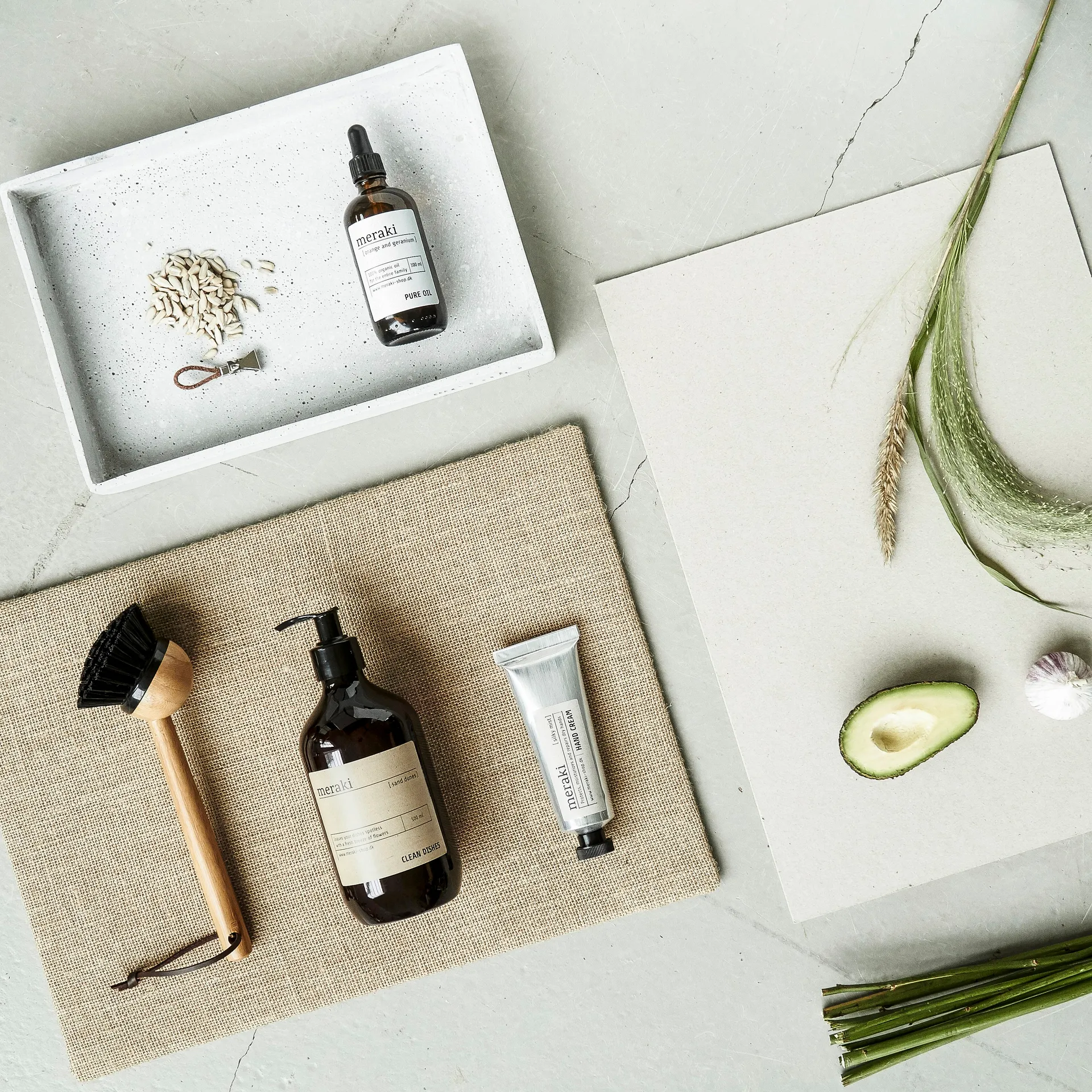 Szczotka do naczyń Meraki, bambus Meraki