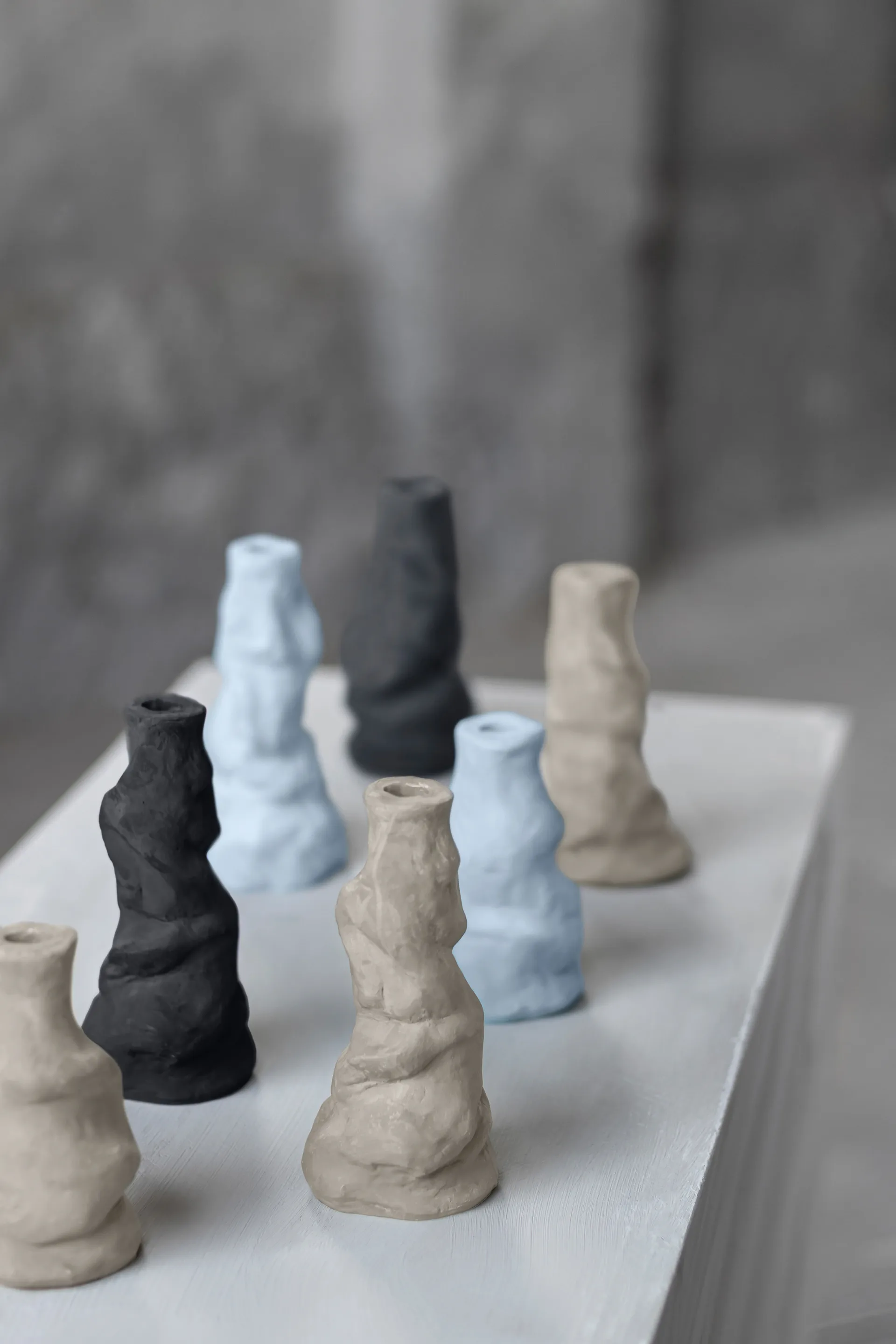 Art Piece Liquid świecznik small, Black Mette Ditmer