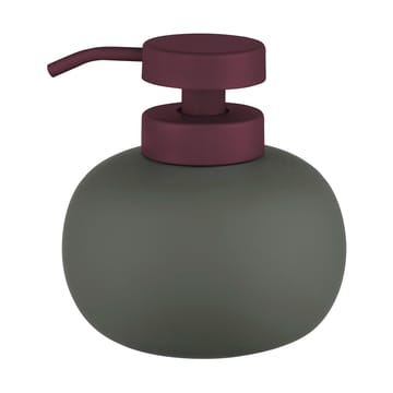 Dozownik do mydła Lotus play niski, w zestawie 2 głowice  - Dark olive - Mette Ditmer