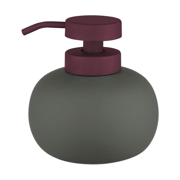 Dozownik do mydła Lotus play niski, w zestawie 2 głowice , Dark olive Mette Ditmer