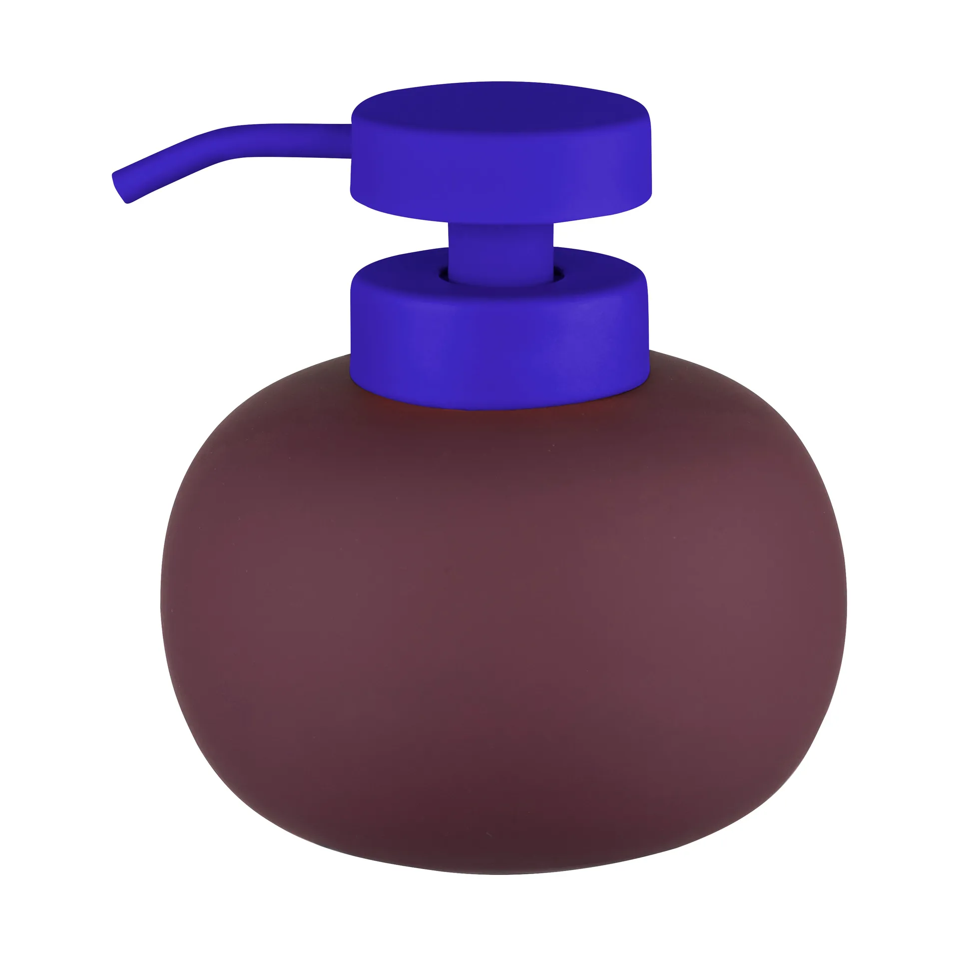 Dozownik do mydła Lotus play niski, w zestawie 2 głowice, Wine Mette Ditmer