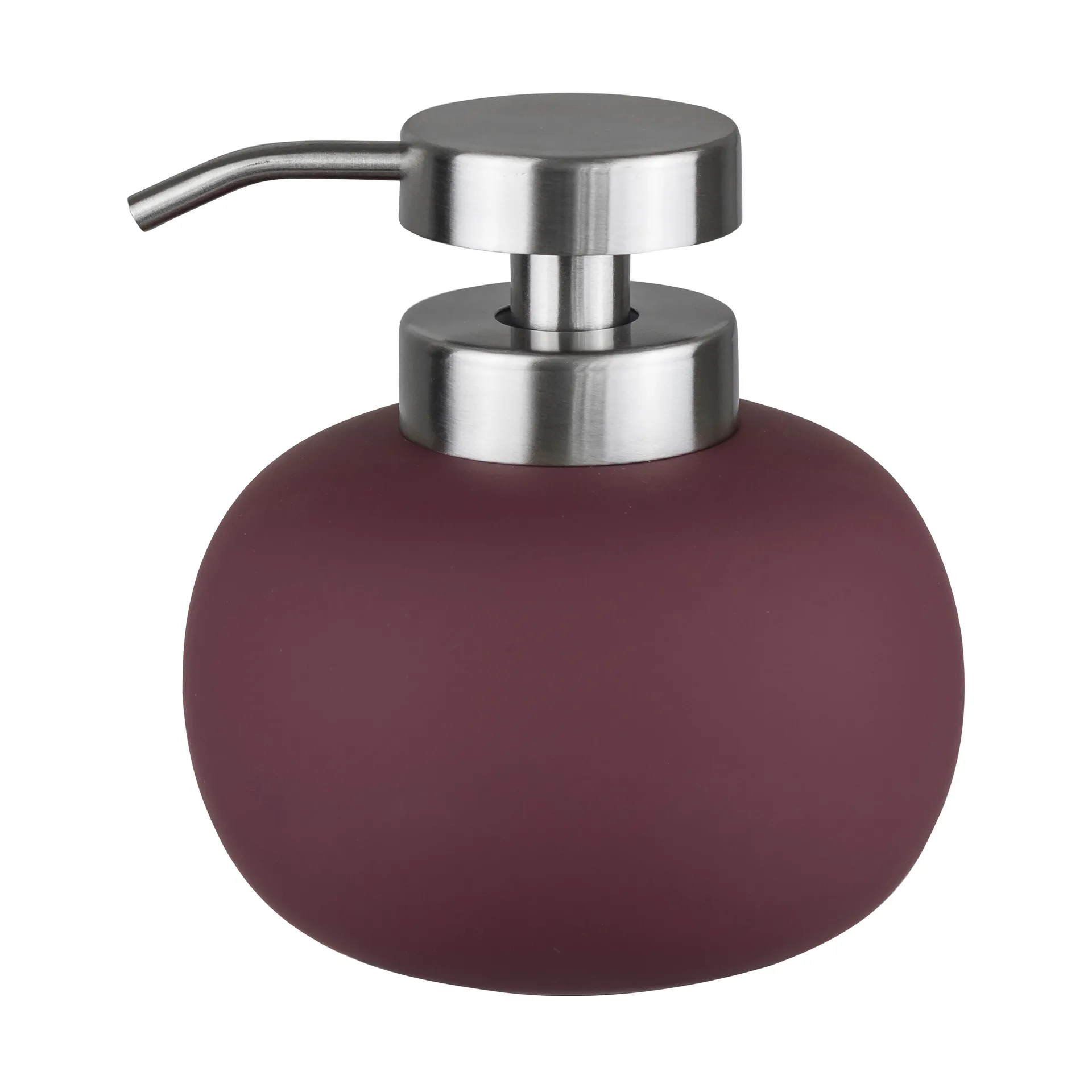 Dozownik do mydła Lotus play niski, w zestawie 2 głowice, Wine Mette Ditmer