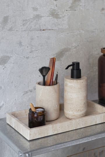 Dozownik do mydła Travertine 17,5 cm - Linen - Mette Ditmer