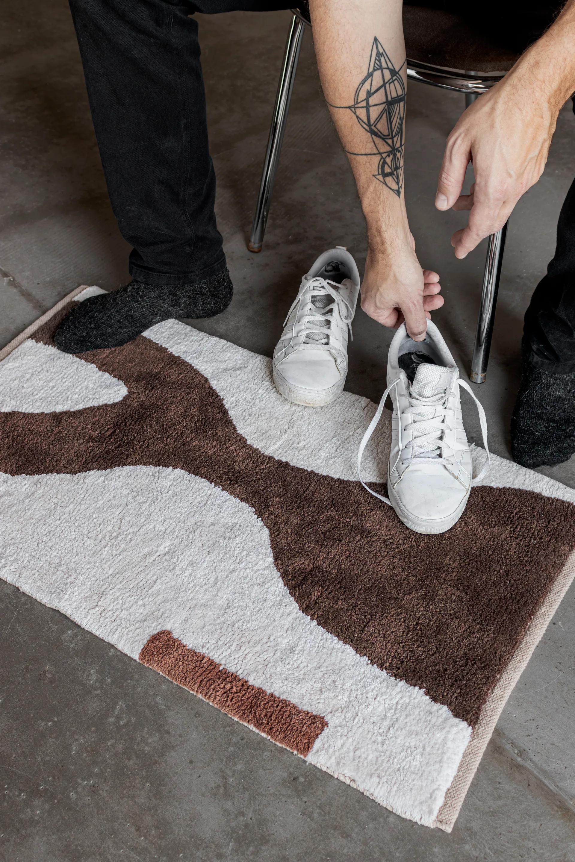 Dywan Figura, Brown, 50x80 cm Mette Ditmer