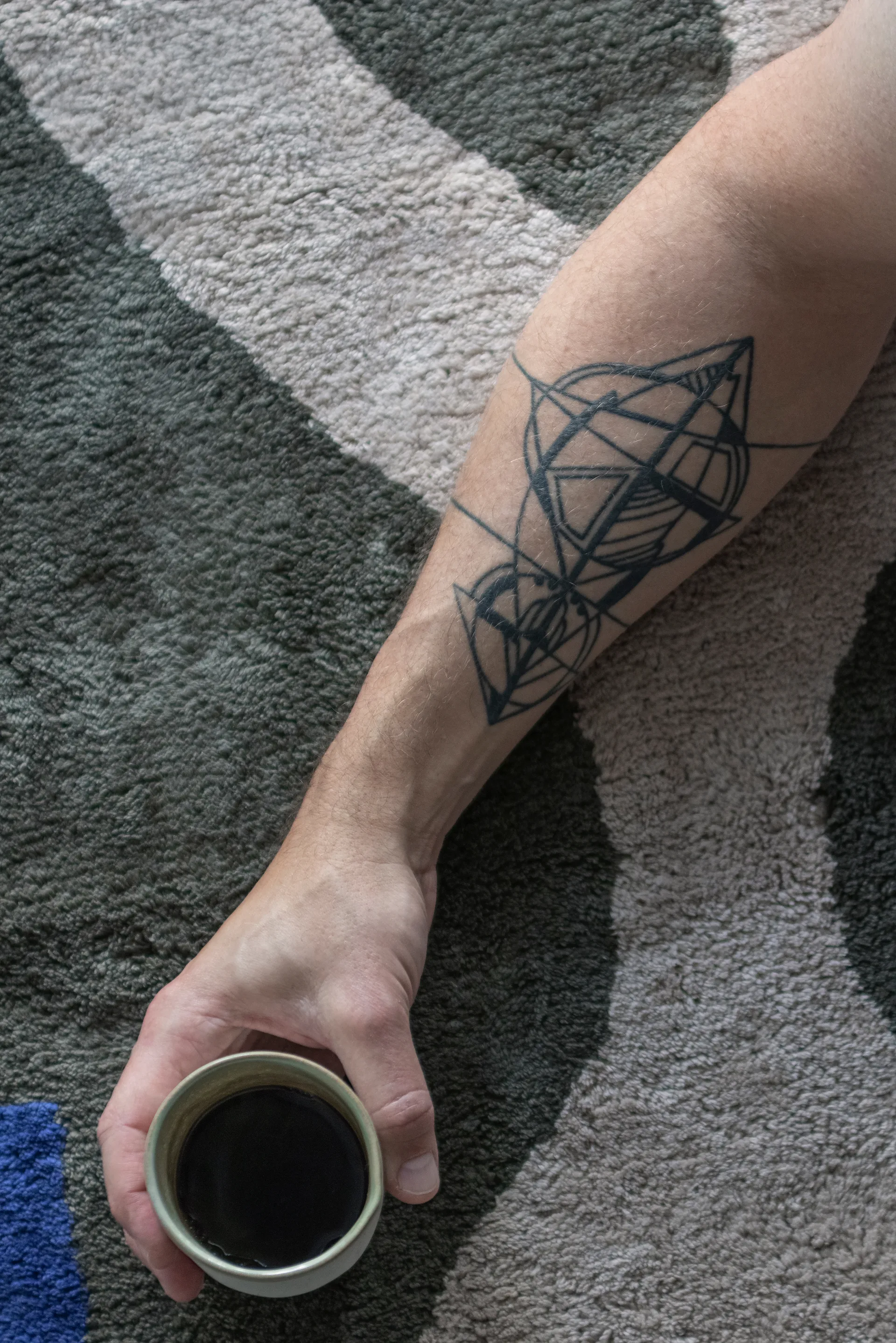 Dywan Figura, Dark olive, 50x80 cm Mette Ditmer