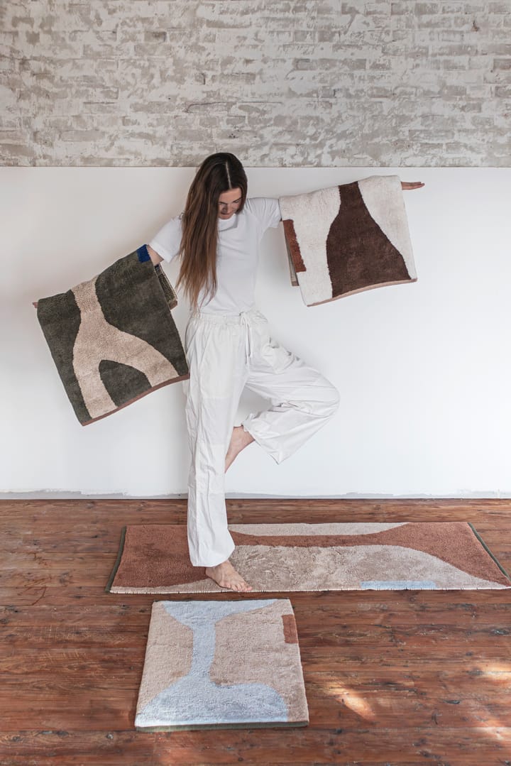 Dywan Figura, Dark olive, 50x80 cm Mette Ditmer