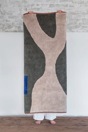 Dywan Figura - Dark olive, 70x150 cm - Mette Ditmer