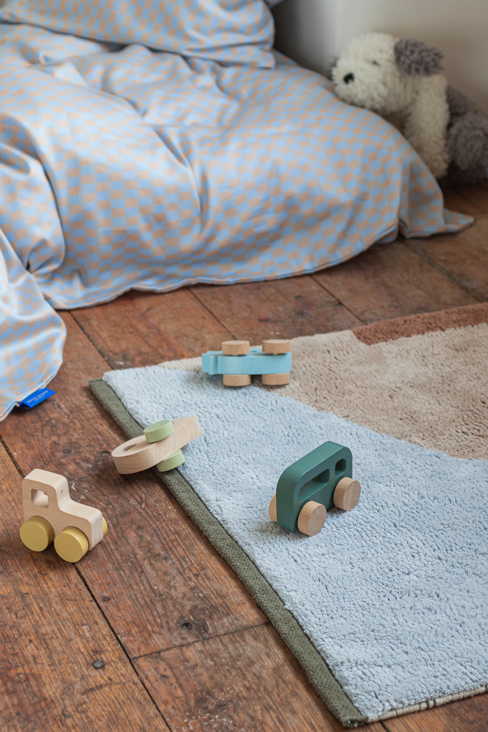 Dywan Figura, Light blue, 70x150 cm Mette Ditmer