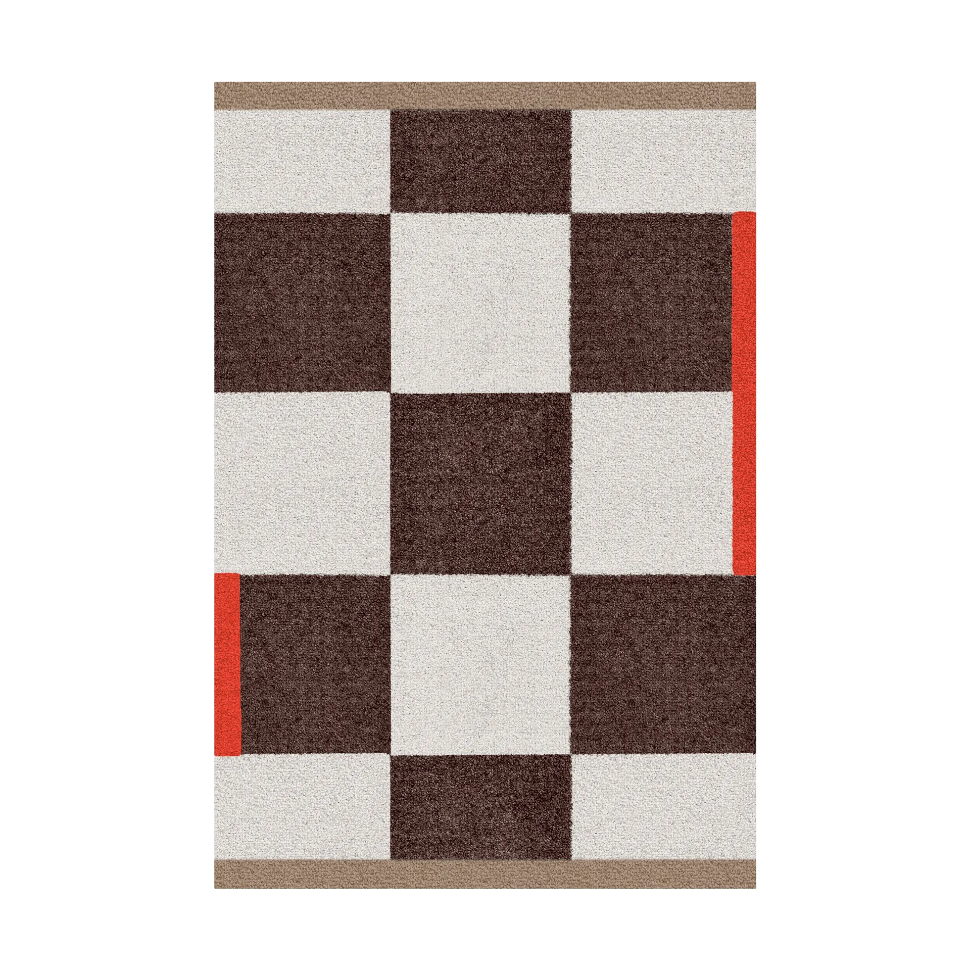 Dywan Square all-round small, Brown Mette Ditmer