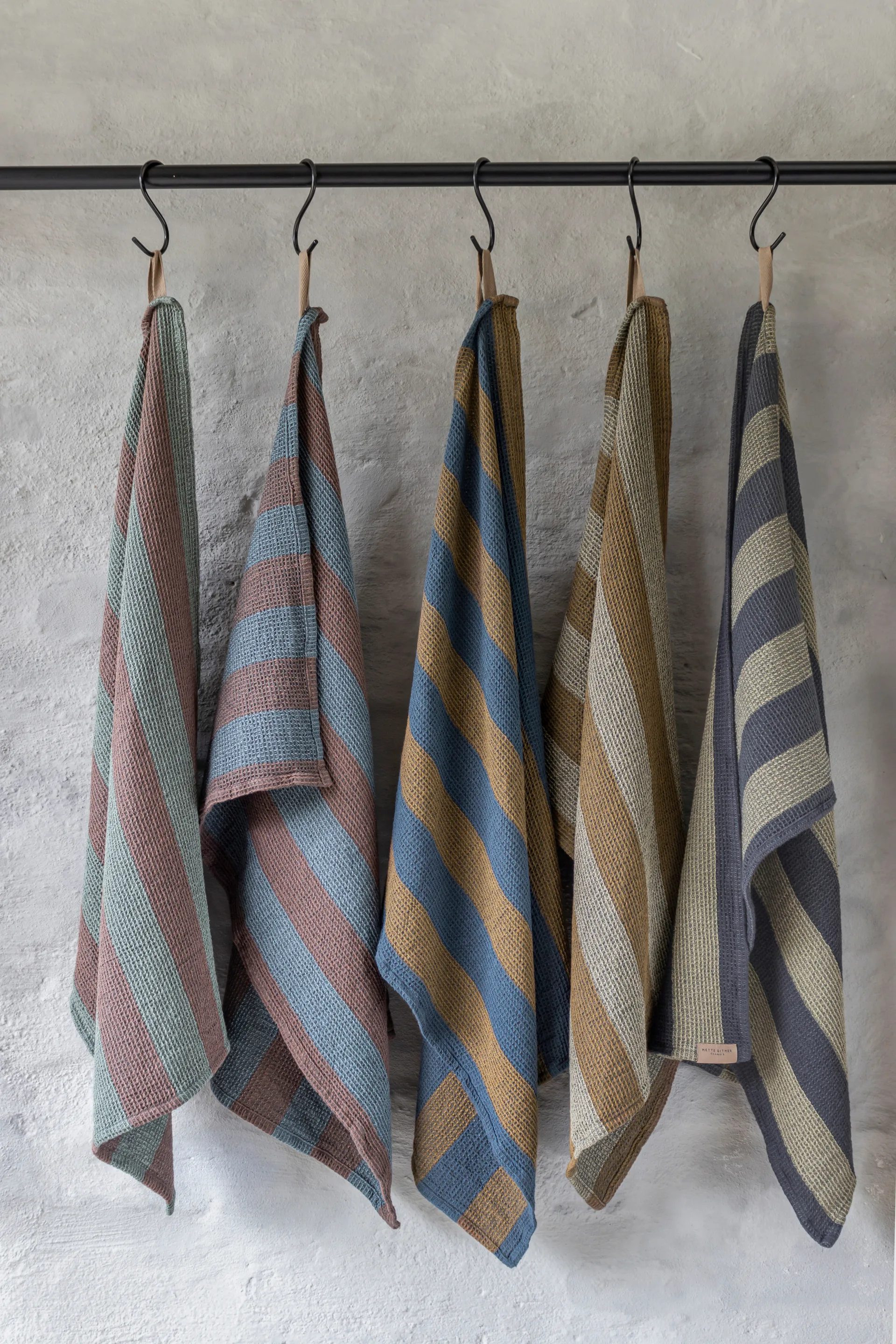 Elvira ręcznik kuchenny 50x70 cm, Dark grey Mette Ditmer