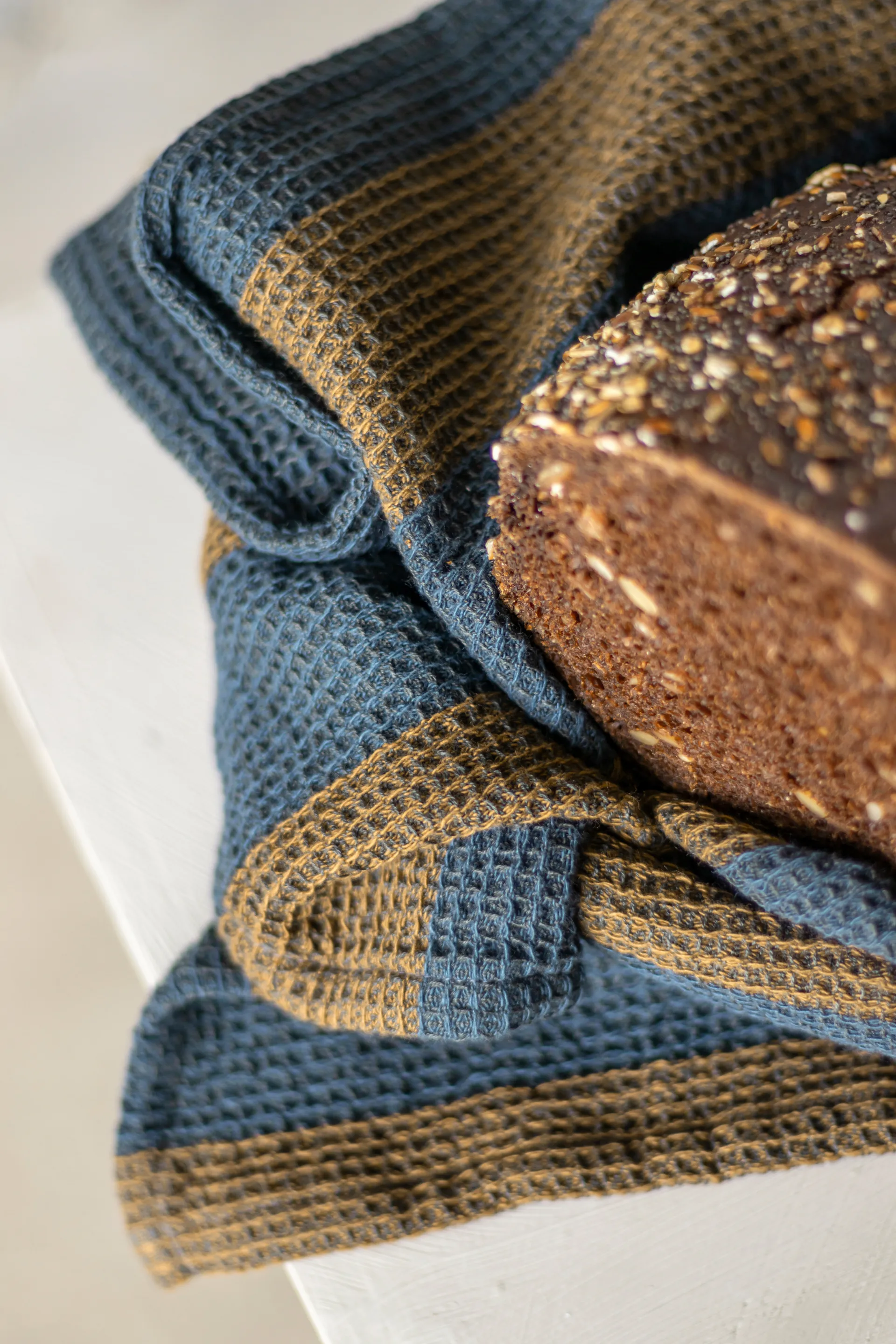 Elvira ręcznik kuchenny 50x70 cm, Ochre Mette Ditmer