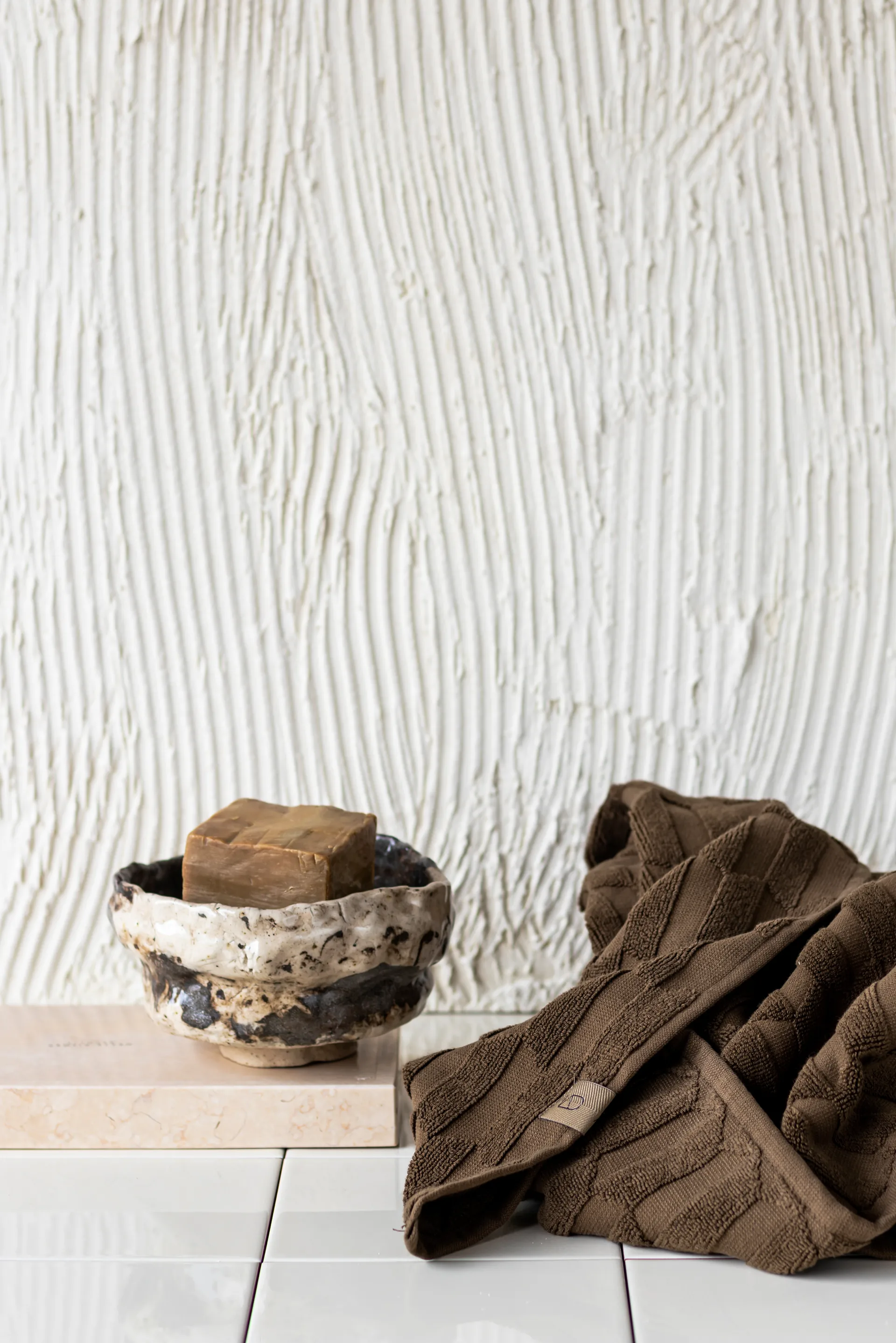 Geo ręcznik dla gości 2-pak, Chocolate Mette Ditmer