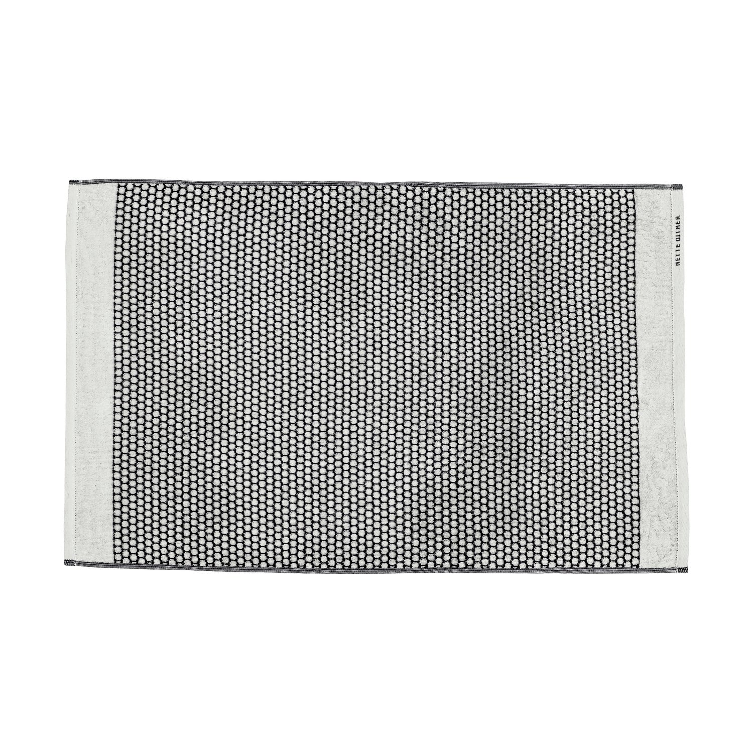 Mette Ditmer Grid dywanik łazienkowy 50x80 cm Czarny-off white
