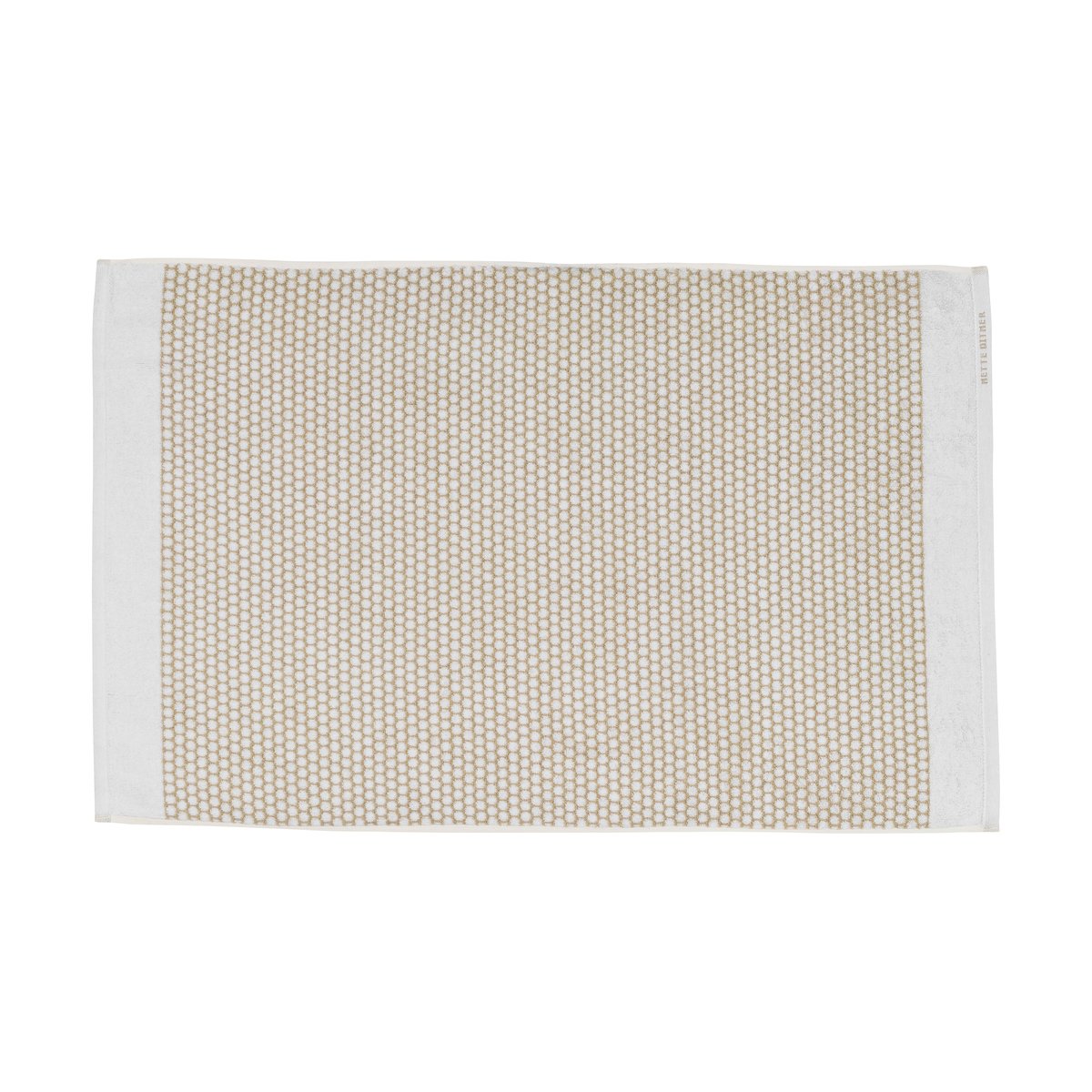 Zdjęcia - Dywanik łazienkowy METTE Ditmer Grid  50x80 cm Sand-off white 
