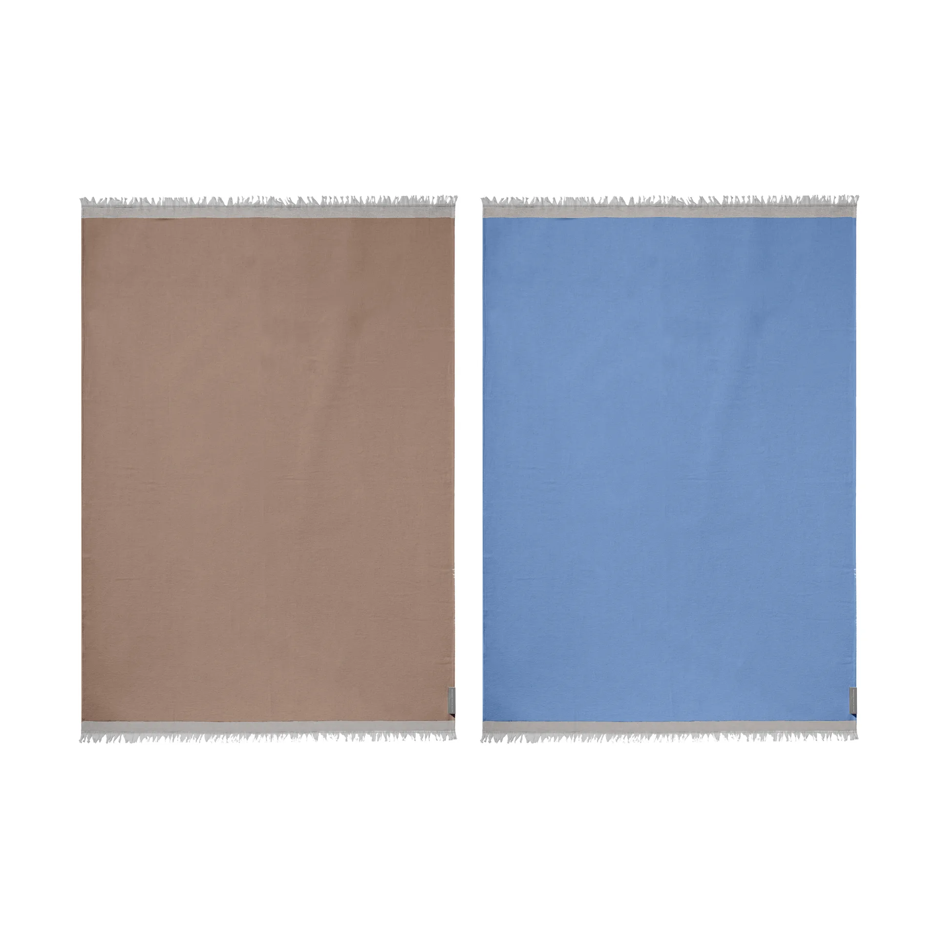 Koc Duet, Beżowo-Blue (beige-niebieski), 130x175 cm Mette Ditmer