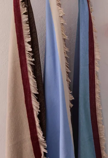Koc Duet - Blue-Beige (niebiesko-beżowy), 130x175 cm - Mette Ditmer