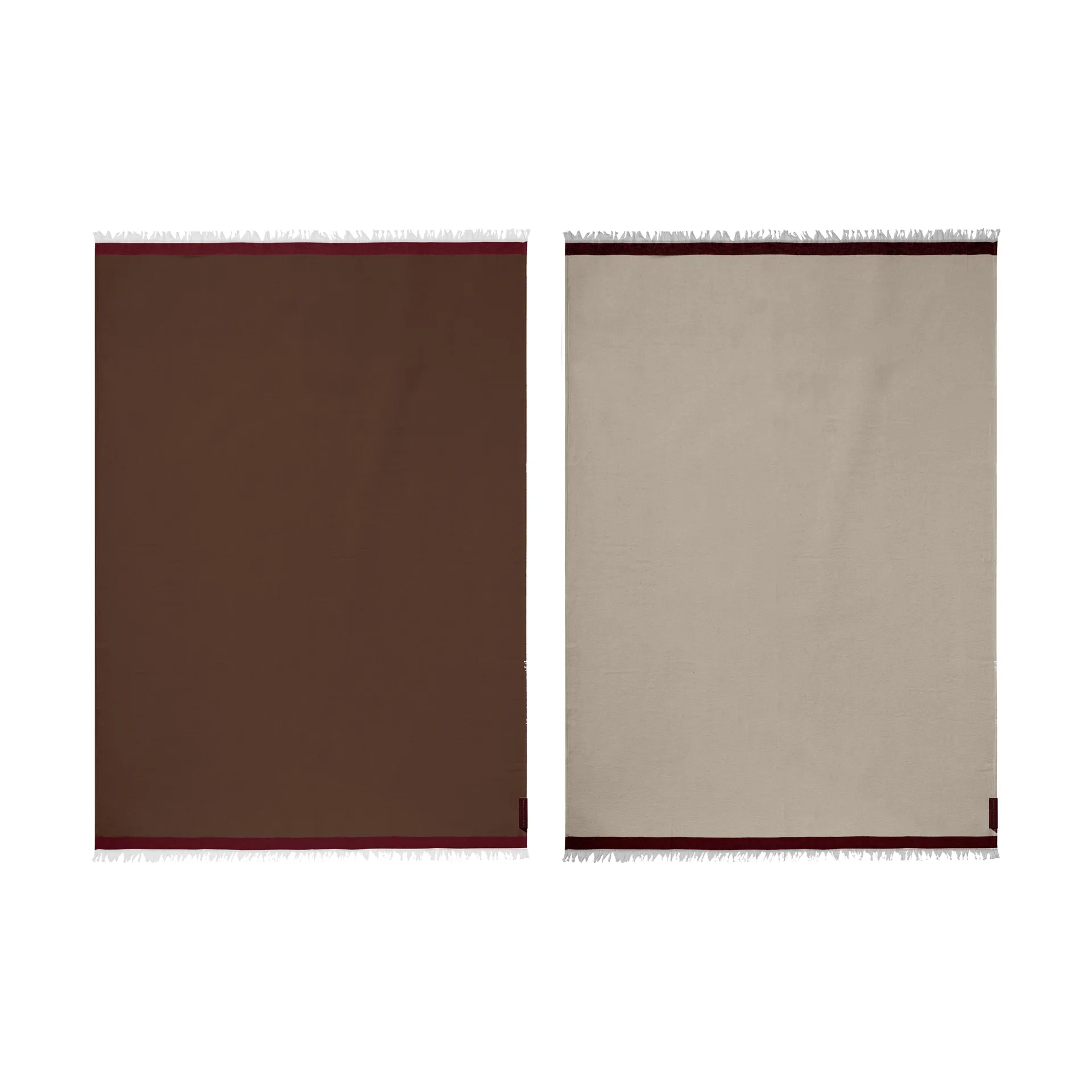 Koc Duet, Brown-Beige (brązowo-beżowy), 130x175 cm Mette Ditmer