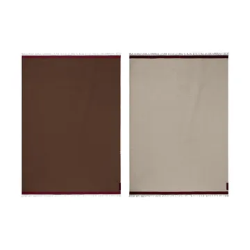 Koc Duet - Brown-Beige (brązowo-beżowy), 130x175 cm - Mette Ditmer