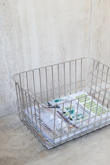 Kosz do przechowywania Store-it medium - Chrome - Mette Ditmer