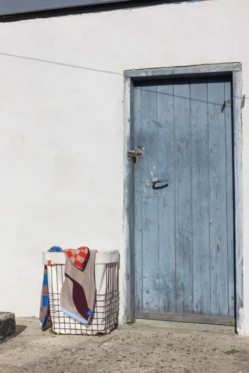 Kosz do przechowywania Store-it z torbą bawełnianą large - Wine - Mette Ditmer