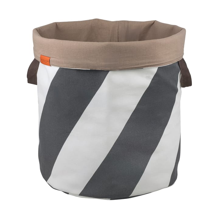 Kosz na pranie Diagonal Ø40x50 cm - Dark grey-off-white - Mette Ditmer