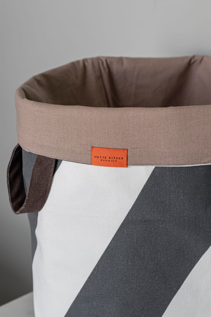 Kosz na pranie Diagonal Ø40x50 cm, Dark grey-off-white Mette Ditmer