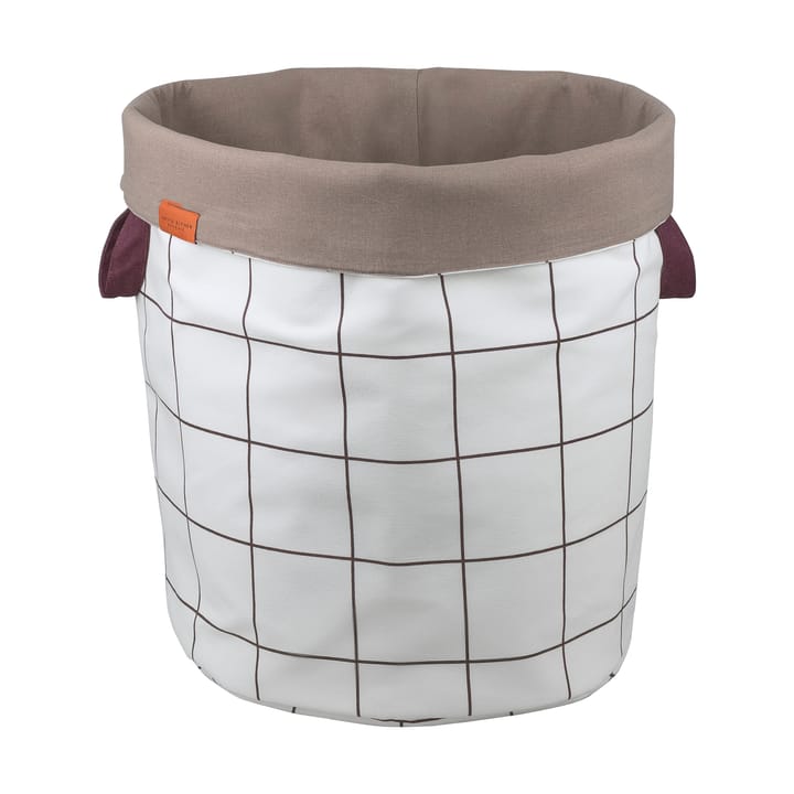 Kosz na pranie Mesh Ø40x50 cm - Brown-Off-white - Mette Ditmer