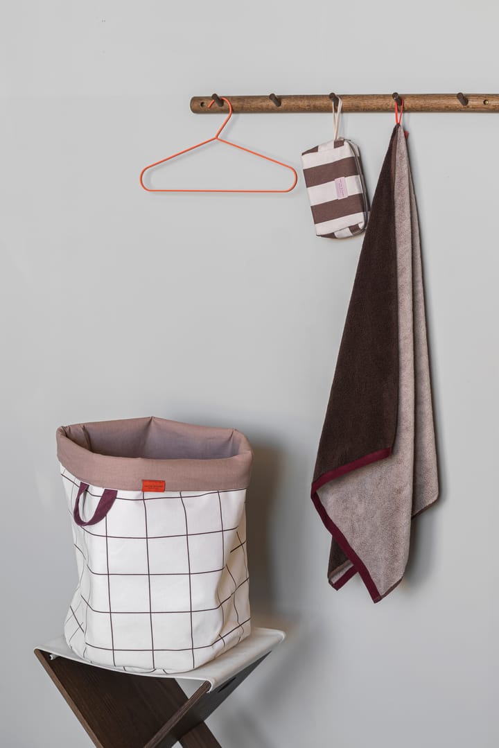 Kosz na pranie Mesh Ø40x50 cm, Brown-Off-white Mette Ditmer