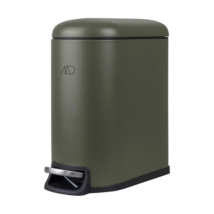 Kosz pedałowy  Mini-Walther 5 l - Dark olive - Mette Ditmer