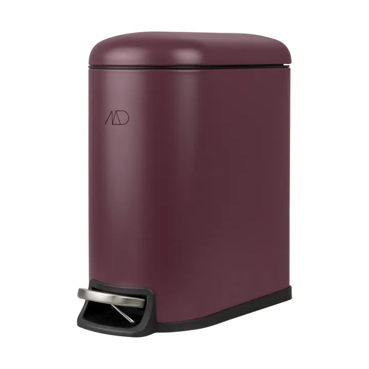 Kosz pedałowy  Mini-Walther 5 l - Wine - Mette Ditmer