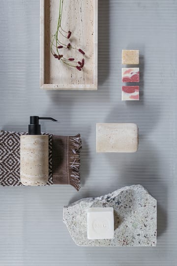 Kubek na szczoteczkę do zębów Travertine 10 cm - Linen - Mette Ditmer
