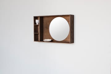 Lustro z półką Show-me small - Dark oiled - Mette Ditmer