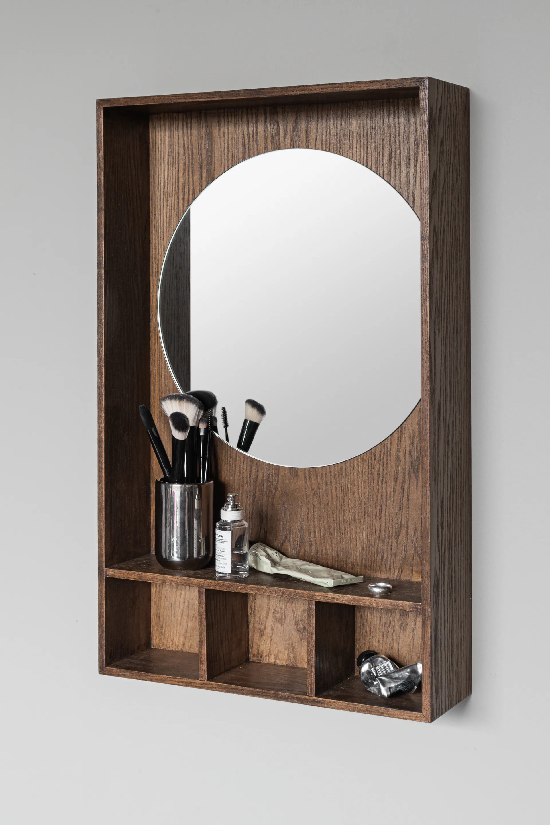 Lustro z półką Show-me small, Dark oiled Mette Ditmer