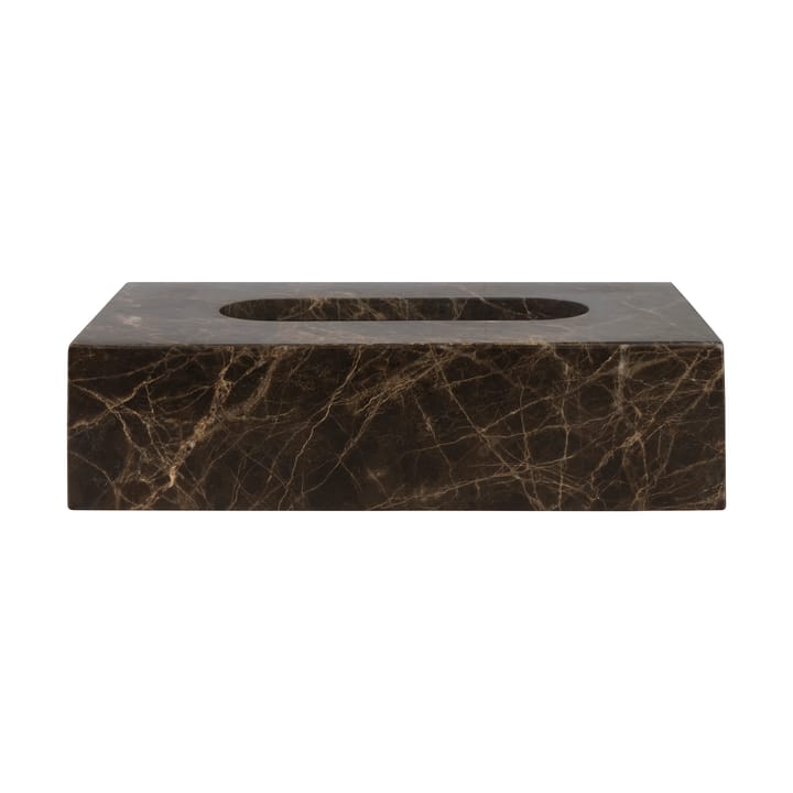 Marble pudełko do chusteczek 14x25,5 cm - brązowy - Mette Ditmer