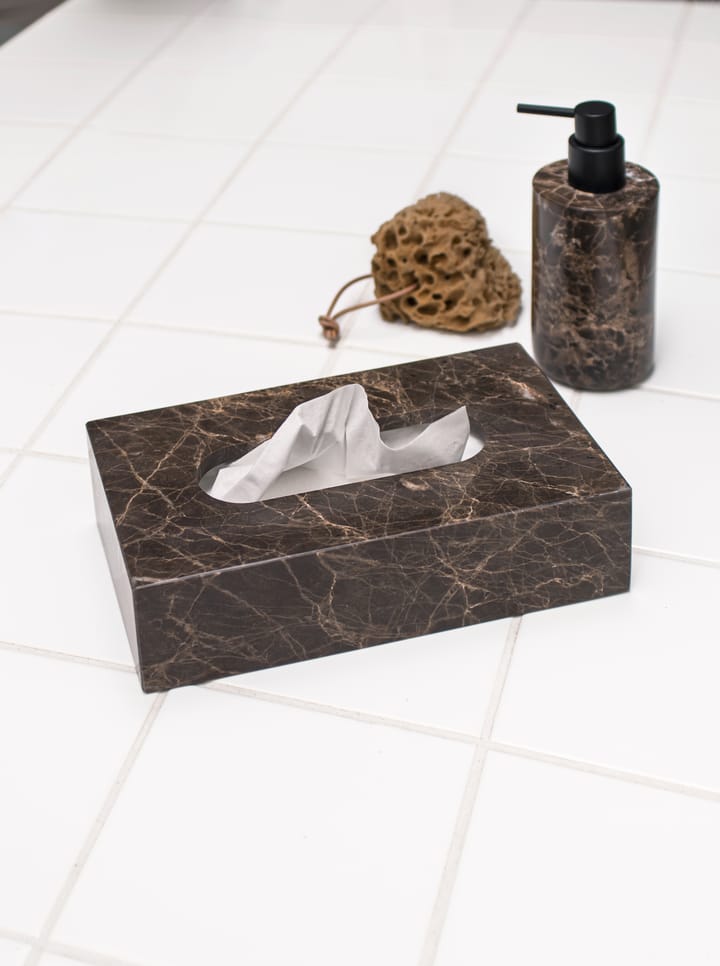 Marble pudełko do chusteczek 14x25,5 cm, brązowy Mette Ditmer