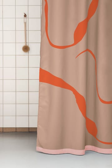 Nova Arte firanka kąpielowa 150x200 cm - Latte-orange - Mette Ditmer