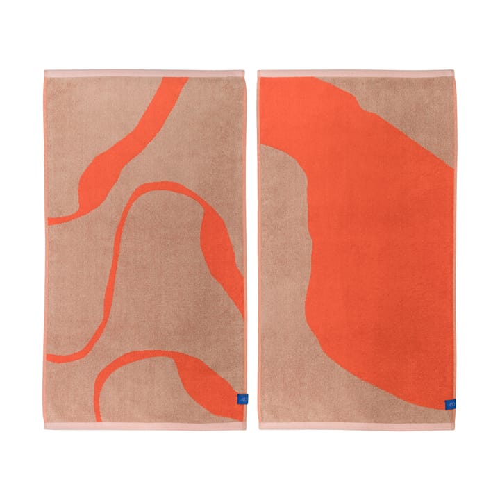 Nova Arte ręcznik 50x90 cm 2 szt. - Latte-orange - Mette Ditmer