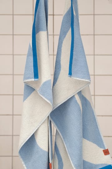 Nova Arte ręcznik dla gości 40x55 cm 2 szt. - Light blue-off-white - Mette Ditmer