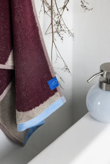 Nova Arte ręcznik dla gości 40x55 cm 2 szt. - Wine-sand - Mette Ditmer