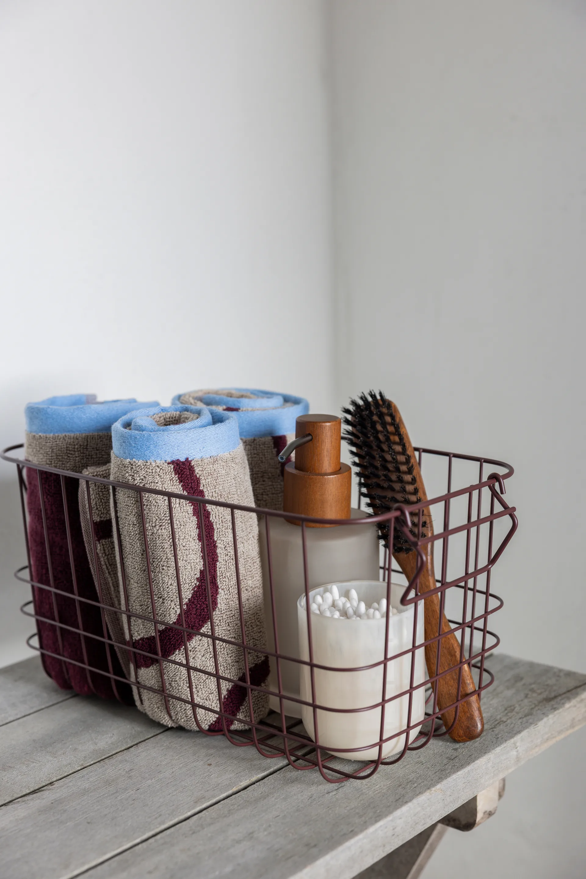 Nova Arte ręcznik dla gości 40x55 cm 2 szt., Wine-sand Mette Ditmer