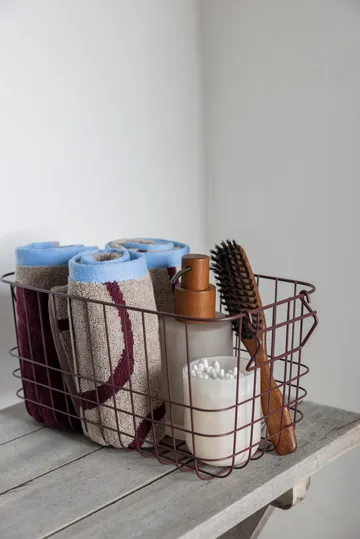 Nova Arte ręcznik dla gości 40x55 cm 2 szt. - Wine-sand - Mette Ditmer