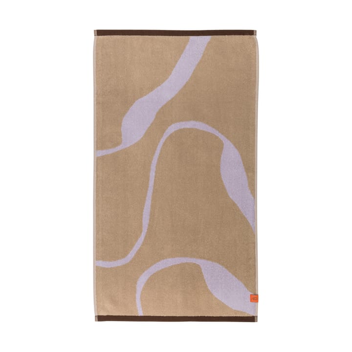 Nova Arte ręcznik kąpielowy 70x133 cm - Sand-fioletowy - Mette Ditmer