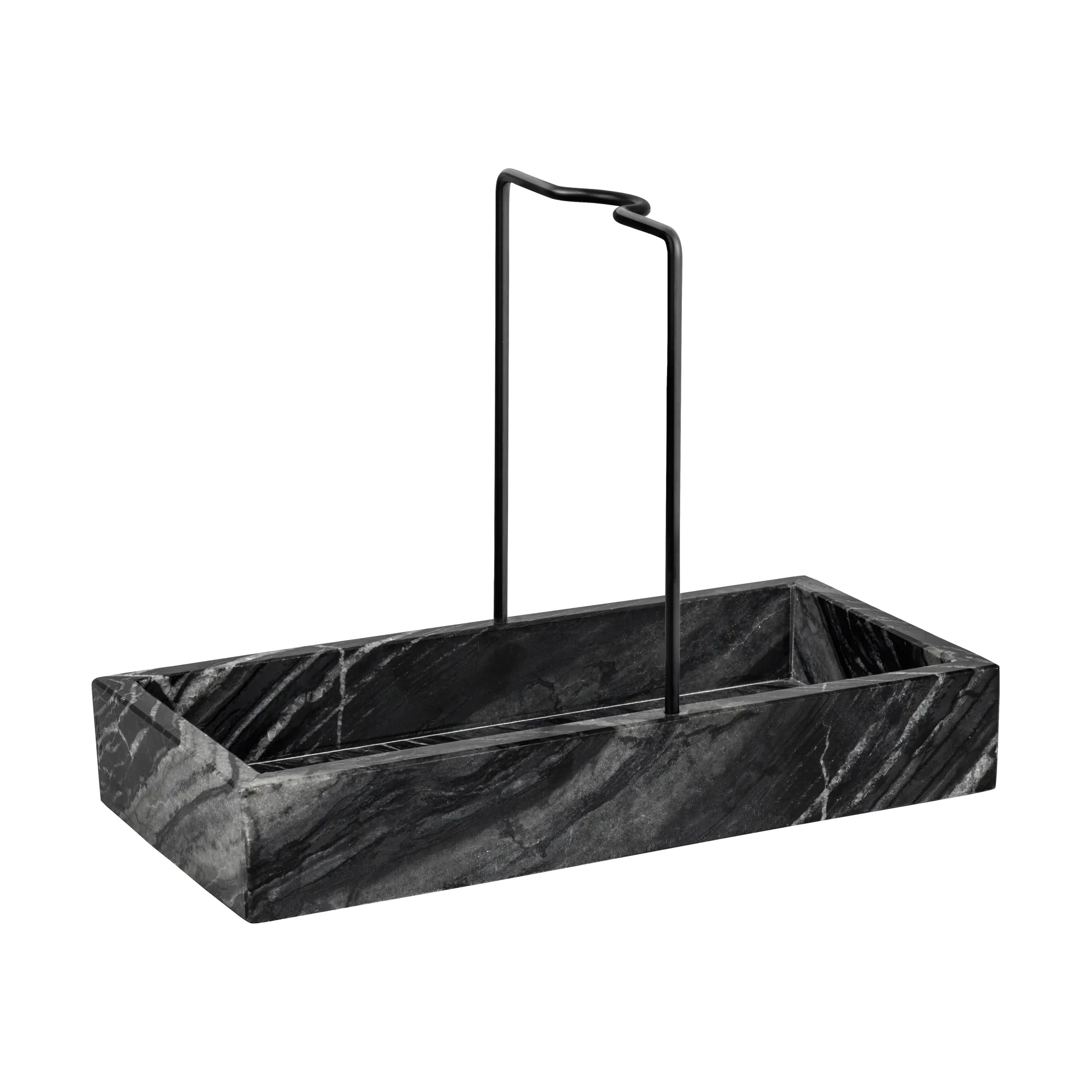 Organizator do zlewu Marble 12x23,5 cm, Black-grey Mette Ditmer