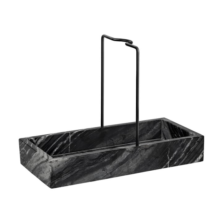 Organizator do zlewu Marble 12x23,5 cm - Black-grey - Mette Ditmer