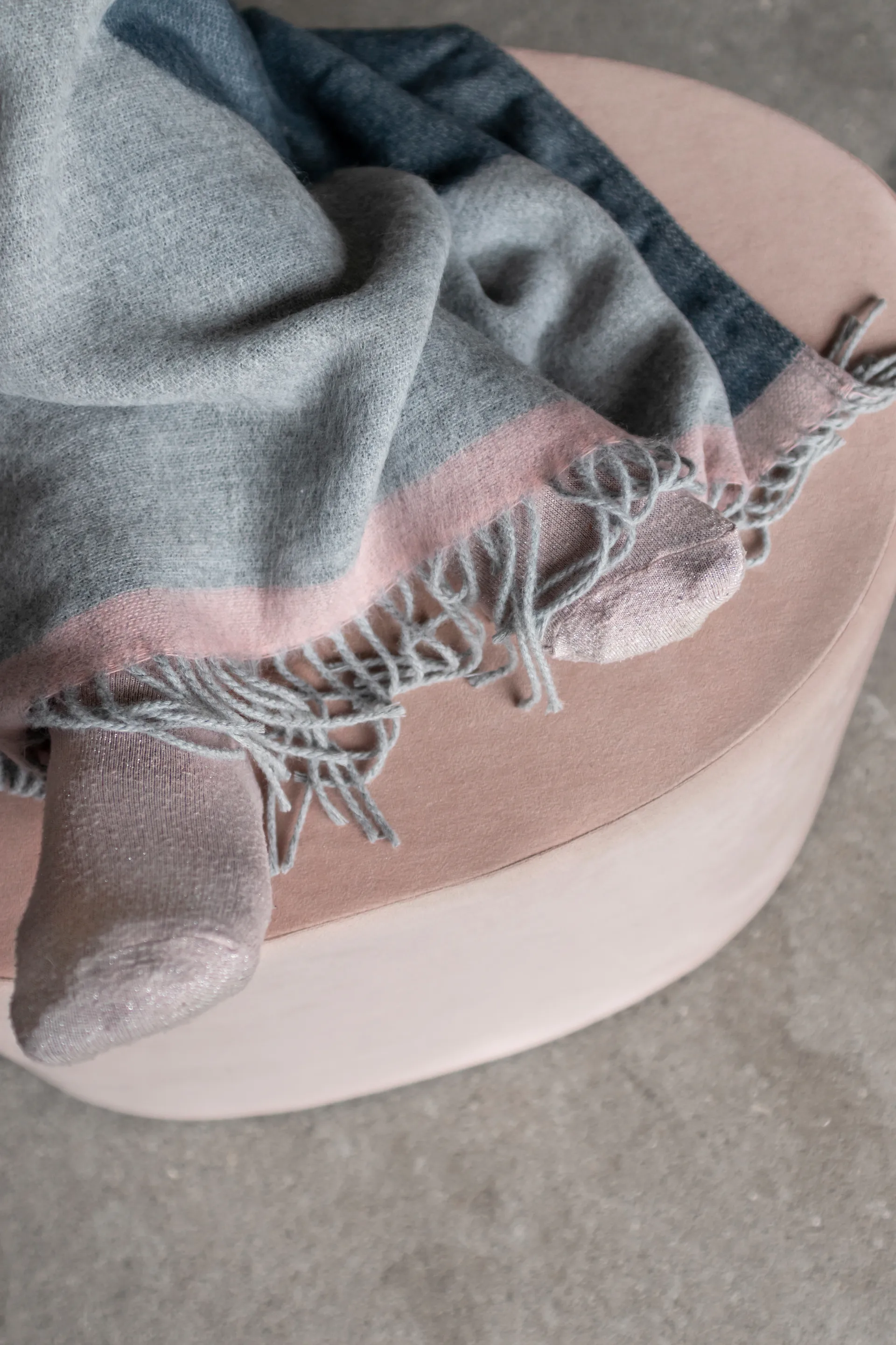 Pled Gallery 125x170 cm, Light grey Mette Ditmer