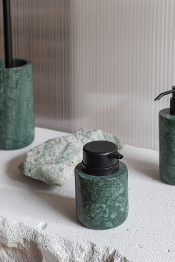 Pojemnik na mydło w płynie Marble 12,5 cm - Dark forest - Mette Ditmer
