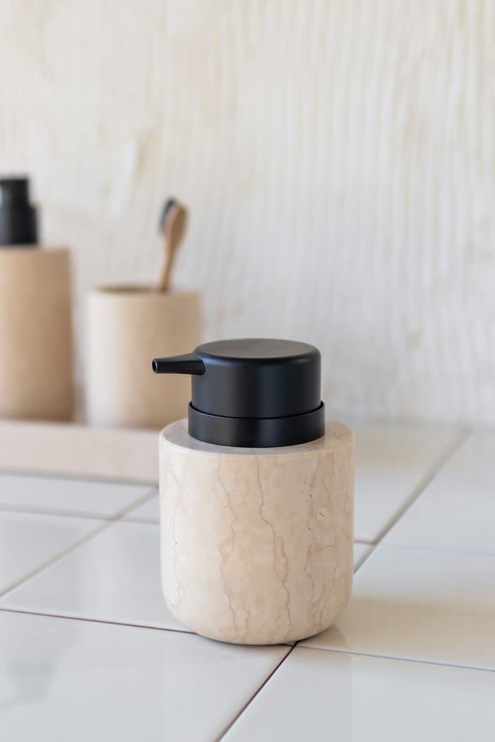 Pojemnik na mydło w płynie Marble 12,5 cm, Sand Mette Ditmer