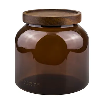 Pojemnik z pokrywką small Luna 13 cm - Brown - Mette Ditmer